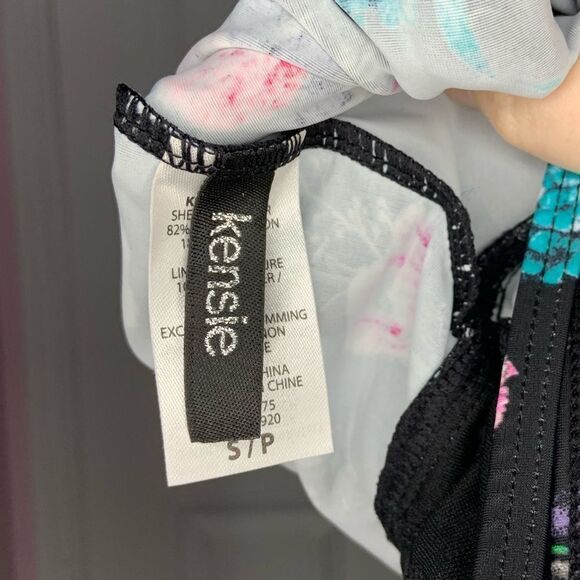 Floral Tank Bikini Swimwear Set UNDERWEAR PROTECTOR STILL ON - Picture 3 of 7